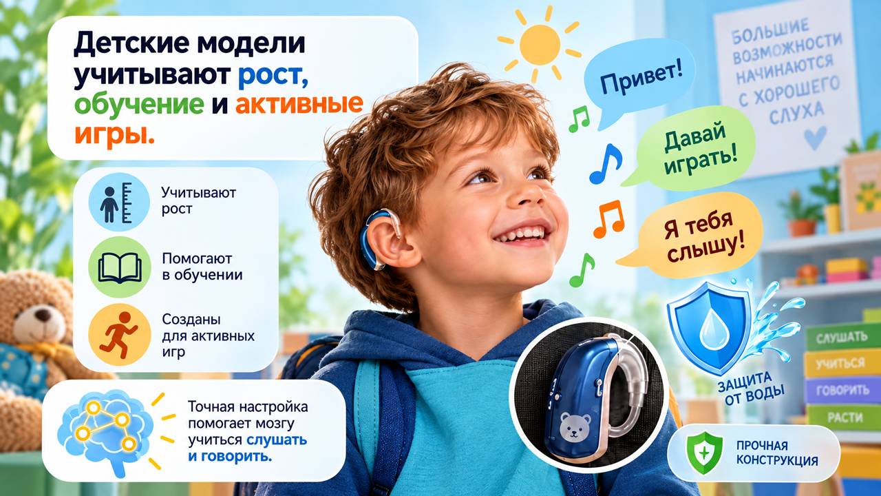 Детский слуховой аппарат