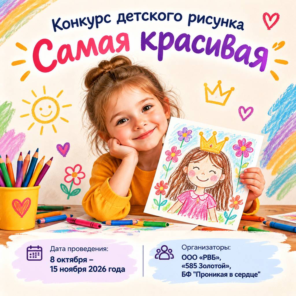 Конкурс детского рисунка "Самая красивая"